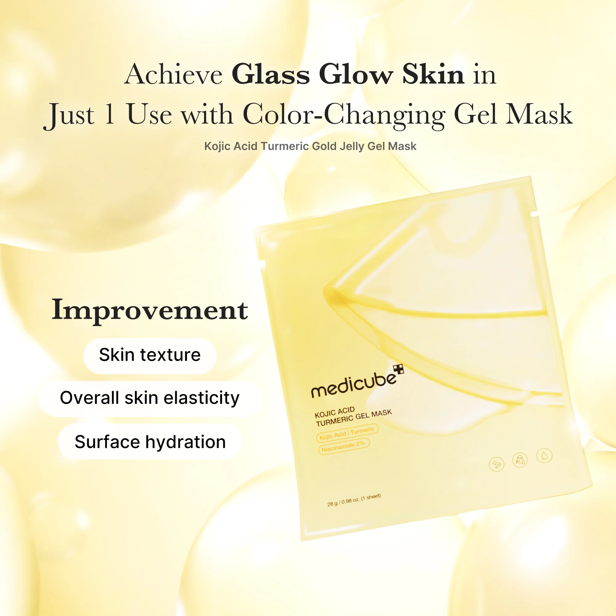 Kojic Acid Turmeric Gold Jelly Gel Mask - Image 4